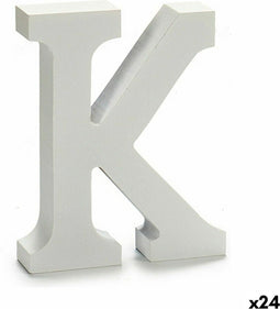 Pincello Brief K Hout Wit (2 X 16 X 14,5 Cm) (24 Stuks)