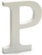 Pincello Brief P Hout Wit (1,8 X 21 X 17 Cm) (12 Stuks)