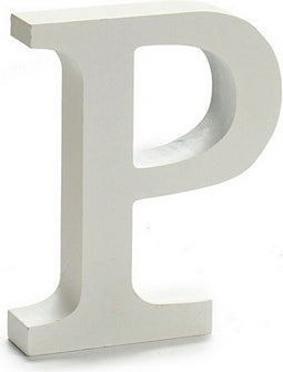 Pincello Brief P Hout Wit (2 X 16 X 14,5 Cm) (24 Stuks)