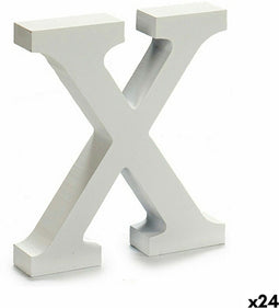 Pincello Brief X Hout Wit (2 X 16 X 14,5 Cm) (24 Stuks)