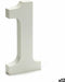 Pincello Cijfer 1 Hout Wit (1,8 X 21 X 17 Cm) (12 Stuks)