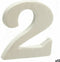 Pincello Cijfer 2 Wit Polyestyreen 2 X 15 X 10 Cm (12 Stuks)