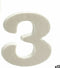 Pincello Cijfer 3 Wit Polyestyreen 2 X 15 X 10 Cm (12 Stuks)