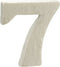 Pincello Cijfer 7 Wit Polyestyreen 2 X 15 X 10 Cm (12 Stuks)