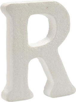 Pincello Decoratieletter R 12,5 X 2 X 15 Cm Polystyreen Wit