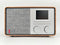 Pinell Supersound 201W - DAB+/Internet tafelradio - walnoothout