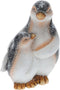 Pinguins ouder en kind staand kerstversiering