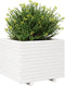 vidaXL - Plantenbak - 60x60x49,5 - cm - massief - grenenhout - wit