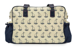 PINK LINING - Luiertas / Verzorgingstas - Not So Plain Jane - Navy & Cream Boats