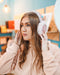 Pink sheepskin ear muffs