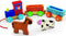 Pintoy Houten Dierentrein met Boerderijdieren - Educatief Speelgoed voor Kinderen vanaf 18 Maanden - 34x10x6 cm