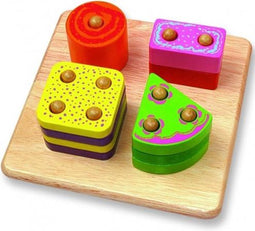 Pintoy Houten tel en vormenpuzzel