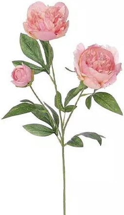 Pioenroos Tak Oud Roze 67 cm kunstplant