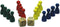 Pionnen Set 4x4 kleuren + 2 Dobbelstenen