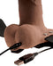 Pipedream - 6 inch Hollow Recharge Strap On - Strap On Hollow Caramel Beige