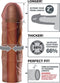 Pipedream Fantasy X-Tensions sleeve Mega Extension bruin