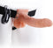 Pipedream - Fetish Fantasy - Vibrating Hollow Strap-On with Balls - 7 Inch - Skin