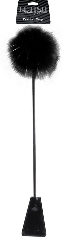 Pipedream Fetish Fantasy Zweepje met Veren Gewas - 53 cm - Zwart