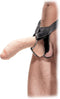 Pipedream FF Extreme voorbinddildo Extreme Hollow Strap-On Skin zwart,beige - 9,5 inch