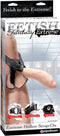Pipedream FF Extreme voorbinddildo Extreme Hollow Strap-On Skin zwart,beige - 9,5 inch