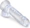Pipedream - King Cock - Dildo met Balzak - 18 cm - Transparant