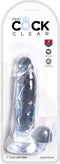 Pipedream - King Cock - Dildo met Balzak - 18 cm - Transparant