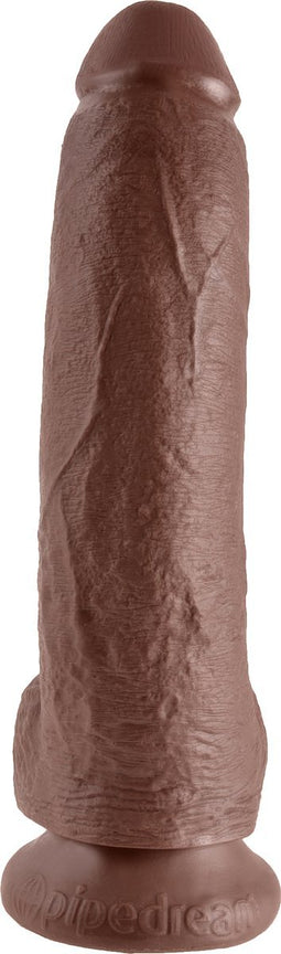 Pipedream King Cock realistische dildo Cock - With Balls bruin - 10,25 inch