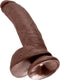 Pipedream King Cock realistische dildo Cock - With Balls bruin - 10,25 inch