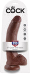 Pipedream King Cock realistische dildo Cock - With Balls bruin - 10,25 inch