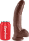 Pipedream King Cock realistische dildo Cock - With Balls bruin - 10,25 inch