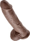 Pipedream King Cock realistische dildo Cock - With Balls bruin - 10,51 inch