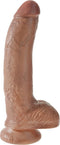 Pipedream King Cock Realistische Dildo met Ballen en Zuignap - 23 cm - Bruin