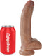Pipedream King Cock Realistische Dildo met Ballen en Zuignap - 23 cm - Bruin