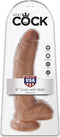 Pipedream King Cock Realistische Dildo met Ballen en Zuignap - 23 cm - Bruin
