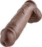 Pipedream King Cock Realistische Dildo met Ballen en Zuignap - 28 cm - Bruin