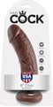 Pipedream King Cock Realistische Dildo met Zuignap - 20 cm - Bruin