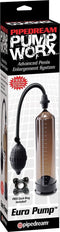 Pipedream Pump Worx penispomp Euro Pump zwart,bruin - 8,66 inch