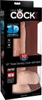 Pipedream - Triple Density withBalls 10 Inch - Dildos Lichte huidskleur