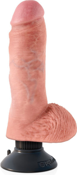 Pipedream - Vibrating Cock with Balls 8 Inch - Dildos Vibrating Lichte Beige