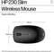 HP 230 Slim - Draadloze muis - Stille knoppen 1600 DPI - Zwart