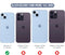 Podec iPhone 14 - Anti-Shock Case Cover - Kickstand Ring met Screenprotector - Zwart