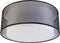 QAZQA Drum Duo - Plafondlamp - 3 lichts Ø 500 mm - Zwart (EAN: 8718881127397)