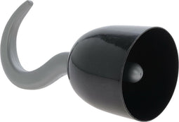 Piratenhaak verkleed accesoires - piraten speelgoed - kunststof - 19 cm - kapitein haak voor aan arm/hand - kind/volwassenen