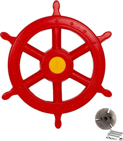 Piratenstuur diam. 300 mm incl. schroeven rood