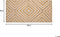 PIRLI - Laagpolig vloerkleed - Beige - 80 x 150 cm - Katoen