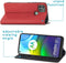 iMoshion Hoesje Geschikt voor Motorola Moto G9 Power Hoesje Met Pasjeshouder - iMoshion Slim Folio Bookcase - Rood