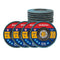 Impeller Discs 10 pieces Ø 125 mm x 22.2 mm Sanding disc Slat grinding disc - grit 40/60/80/120 - bl