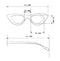 Piu Forty OKKIA Preassembled sunglasses with soft touch spectacle frames cat shapes – col. Tartaruga