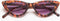 Piu Forty OKKIA Preassembled sunglasses with soft touch spectacle frames cat shapes – col. Tartaruga
