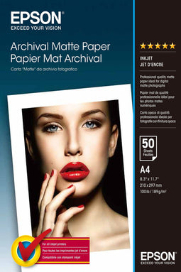 Epson Archival Matte Paper - A4 - Fotopapier - 50 Vellen (50 stuks)